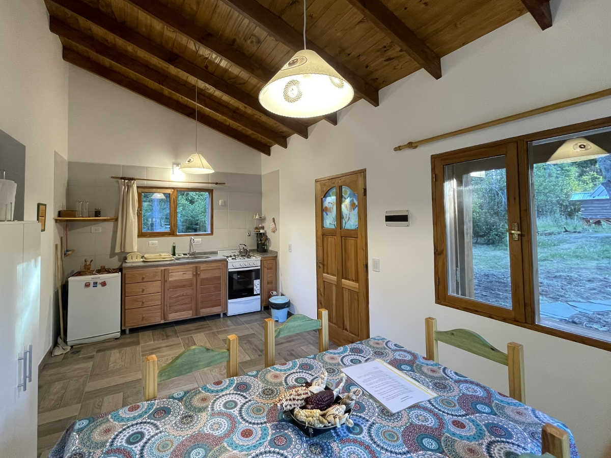 Cocina de la cabaña Ciprés